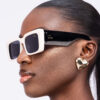 Expression Eyewear Black/Beige Sun Glasses