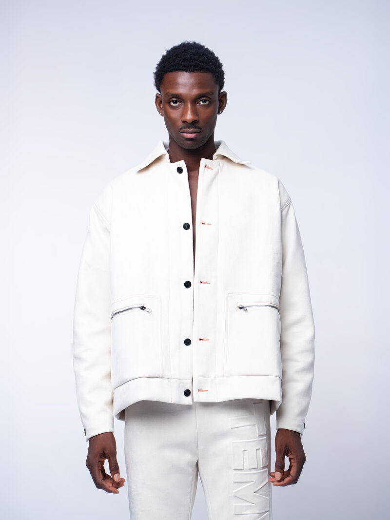 Temvics Embossed Suede Jacket