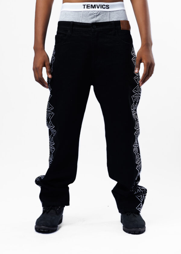 Rhinestone Denim Pant