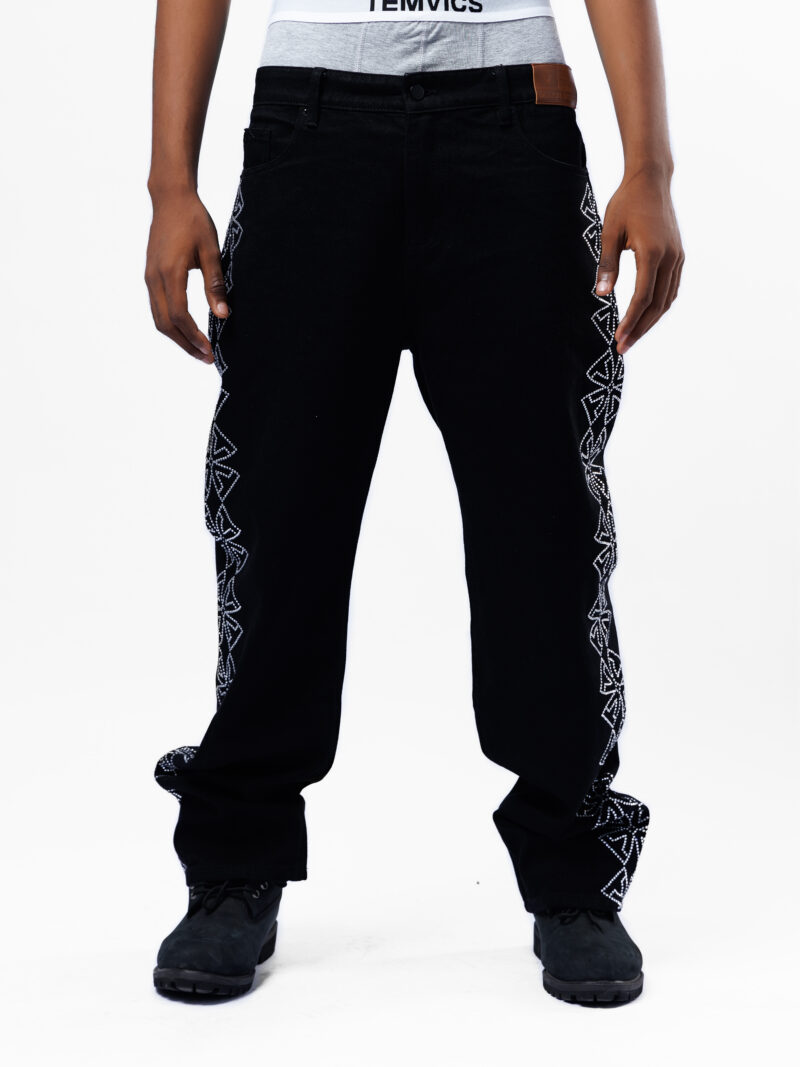 Rhinestone Denim Pant